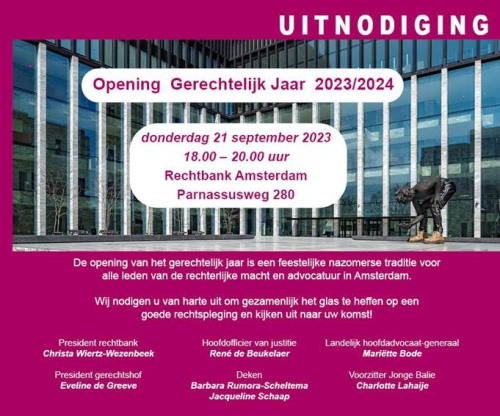 Opening gerechtelijk jaar 21 september 2023